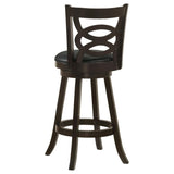 ZUN Cappuccino Swivel Bar Height Stool B062P153494