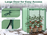 Green Portable Mini Greenhouse 39"x20"x59" Tool-Free Assembly PE Grid Cover Grow Tent for Balcony 84946801