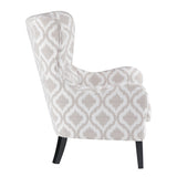 ZUN Arianna Swoop Wing Chair B03548530