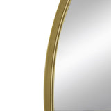 ZUN 24" x 36" Arched Accent Mirror with Gold Metal Frame for Bathroom, Bedroom, Entryway Wall W2078124337