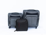 Luggage 2-piece backpack set gray 33255015