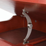 Flip Top Kids Table and Chair Set, Wood Activity Table Set with Storage Space for Arts Crafts, Dark 97595278