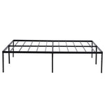 ZUN 195.5*142.2*45.7cm Bed Height 18" Simple Basic Iron Bed Frame Iron Bed Black 99106496