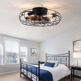 New Model 26 Inch Ceiling Fan Light With 6 Speed Remote 5 Blade Reversible DC Motor For Bedroom W2991P343762