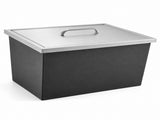 Drop-In Ice Chest, Stainless Steel Ice Storage Box with Lid and Drain Hose, Ice Bin for Chilled 89337079