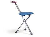Folding Seat Cane 5-Level Height Adjust, LED Light, Anti-Slip Pads, Aluminum Alloy, Bonus 50929782