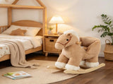 Plush Rocking Horse with Seat Belt & Realistic Sound, Ride-On Rocker for Toddlers Ages 1836 Months, 10773239