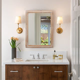 22x30 Inches Wood Framed Mirrors for Bathroom,Wooden Frame Wall Mirror Farmhouse Wall Mounted W2295P290649