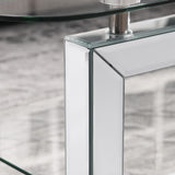 Rectangle Tempered Glass Coffee for Livingroom, Tea for Waiting Room, Modern Side Coffee W1005P261281