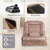 Upholstered Human Dog Bed for Adult & Pets,with 5 Adjustable Position &Massage Pillow, Bean Bag W1170P282475