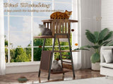 Modern Cat Tree, 58-Inch Cat Tower for Large Cats, Maine Coon Cat Tree with Scratching Board, Large W2641P460041
