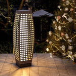 ZUN Solar Powered Outdoor Floor Lamp,Outdoor Solar Lanterns,Waterproof Weather Resistant Patio Light for 35355282