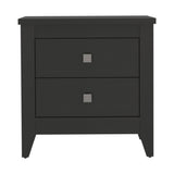 Windsor 2-Drawer Nightstand Black Wengue B06280040