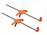 Bar Clamps for Woodworking, 2-Pack 24" One-Handed Clamp/Spreader, Quick-Change F Clamp with 300 lbs 56045377