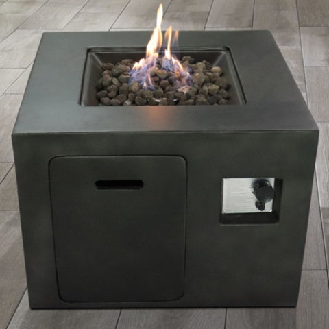 ZUN 24'' H x 30'' W Concrete Outdoor Fire pit B120P198799