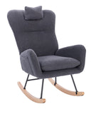 Teddy Upholstered Nursery Rocking Chair for Living Room Bedroom 02584169