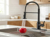 Kitchen Faucet with Pull Down Sprayer Industrial 1 Handle 1 Hole Or 3 Hole Faucet for Farmhouse 16711031