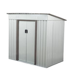 ZUN 4 x 6 Ft Outdoor Storage Shed, Patio Steel Metal Shed w/Lockable Sliding Doors, Vents, House for W2181P156873