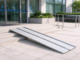 10 ft Heavy-Duty Folding Wheelchair Ramp, Portable Access Ramp for Home Steps, Doorways & Handicap 56796391
