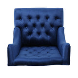 High-Back Velvet Club Chair, Upholstered Wingback Chair, Navy Blue 55038.00NVLTNBL