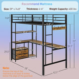 Twin Size Loft Bed 14224902