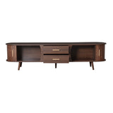 Mid-Century Modern TV Stand for 80" TV, Entertainment Center with Storage for Living Room, Bedroom, N710P257611P