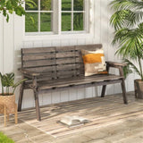Wooden bench withFol dable Middle Table 61250127