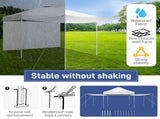 10x10FT pop up Canopy Tent with 2 sidewallsOutdoor Canopy Tent for Parties 22018317
