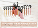 3-Tier Foldable Tripod Clothes Drying Rack with 24 Clips & 32 Rods, 70" Space Saving Laundry Dryer 51752244