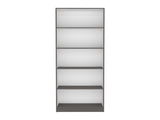Vinton 4-Tier Bookcase with Modern Storage for Books and Decor, Matt Gray / White B097P167417