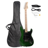 GST Stylish Electric Guitar Kit with Black Pickguard Green 16945170