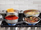 Stainless Steel Cookware Set Fast Even Heat Induction Pots Pans Set Dishwasher Safe with 2.7/3.7 62308857