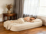 Convertible Sofa Bed with Blanket, Boneless Cloud Couch Queen Scott Fabric for Living Room Bedroom, 40160408