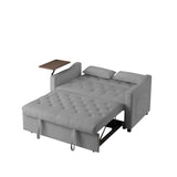 GREY VELVET SOFA BED W588136689