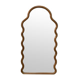 30x1.5x55" Arch Wood Mirror with Unique Frame W2078P235046
