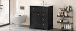 ZUN 30" Bathroom Vanity with Sink Top, Bathroom Vanity Cabinet with Door and Two Drawers, MDF Boards, N725P198484B