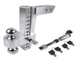 Adjustable Trailer Hitch Fits 2" Receiver, 10" Drop/Rise 12500 LBS GTW 2" & 2-5/16" Dual Ball with 97458789