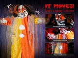 8.2ft Red eyed Clown Outdoor Halloween Decorations 04564886