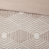 Cotton Jacquard Comforter Set Blush King/Cal King B035128790