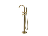 Single Handle Freestanding Tub Filler Floor Mount Bathtub Faucet with Handheld Shower W1932P156058