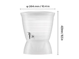 2.64 Gallon Beverage Dispenser with Spigot and Ice Chamber, Plastic Drink Dispenser for Juice, Iced 93070471