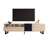 Modern TV Stand for 80'' TV Double Storage Space, Media Console Table, Entertainment Center WF303474AAP