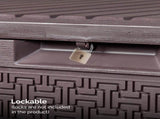 90gal Outdoor Garden Plastic Storage Deck Box Chest Tools Cushions Toys Lockable Seat 68838891