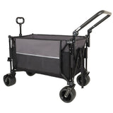 Multi-Functional Push-Pull Folding Wagon Cart with Rotating Handle & 360&deg All-Terrain Wheels W2932P289380