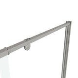 56-60" W x 71" H Piovt Swing Glass Shower Door,Pivot Frame Sliding Shower Door with 1/4" Clear W2122P199049