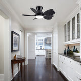 ZUN 30 In Small Kid's Ceiling Fan Lighting with Remote Control for Small Children Room 63788003