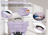 Luggage Sets 6 Piece with Duffel Bags, Hardside Expandable Suitcases with Spinner Wheels TSA Lock, W3412P390492