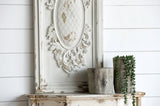 18" x 39.5" Large White Wall Art Panel, Rectangle Wall Sculpture, Wall Dcor for Living Dining W2078130259