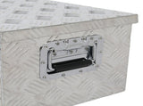 30" Elegant 5-Strips Pattern Aluminum Toolbox Silver 70391005