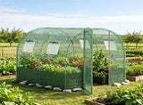 80"79" All-Weather Walk-in Greenhouse, Heavy Duty Galvanized Metal Frame Tear-Proof PE Cover 52354412